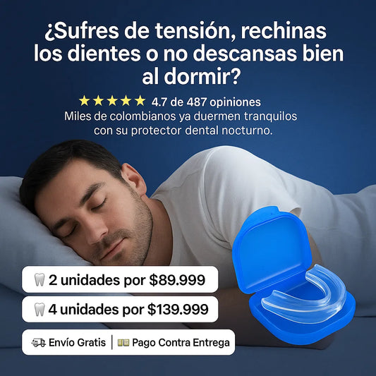 Protector Bucal Antironquido “Despierta en paz – El dispositivo que reduce el ronquido y devuelve la tranquilidad de la noche”