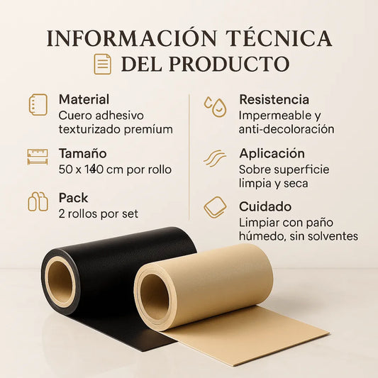 ROLLO ADHESIVO DE REPARACIÓN DE CUERO