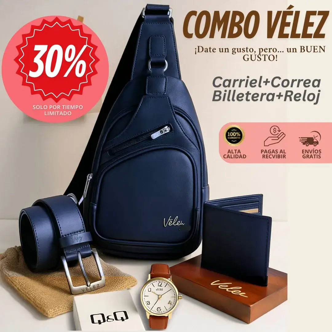TRIO PERCHERO VELEZ + RELOJ | ESTILO Y CALIDAD
