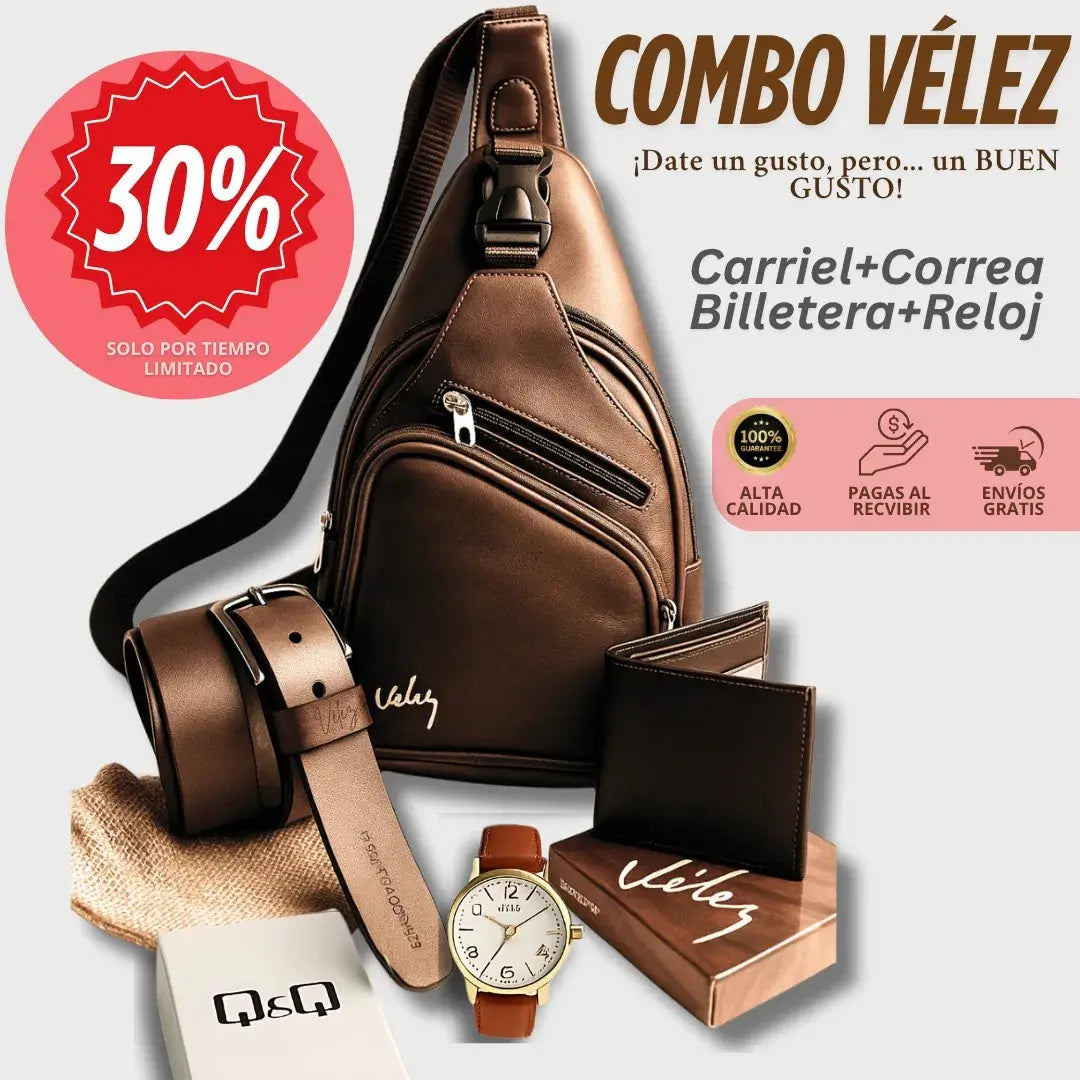 TRIO PERCHERO VELEZ + RELOJ | ESTILO Y CALIDAD
