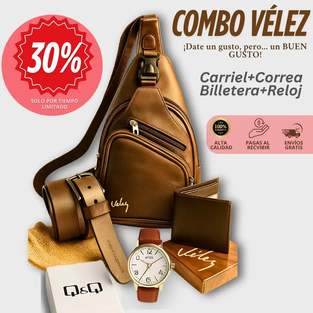 TRIO PERCHERO VELEZ + RELOJ | ESTILO Y CALIDAD